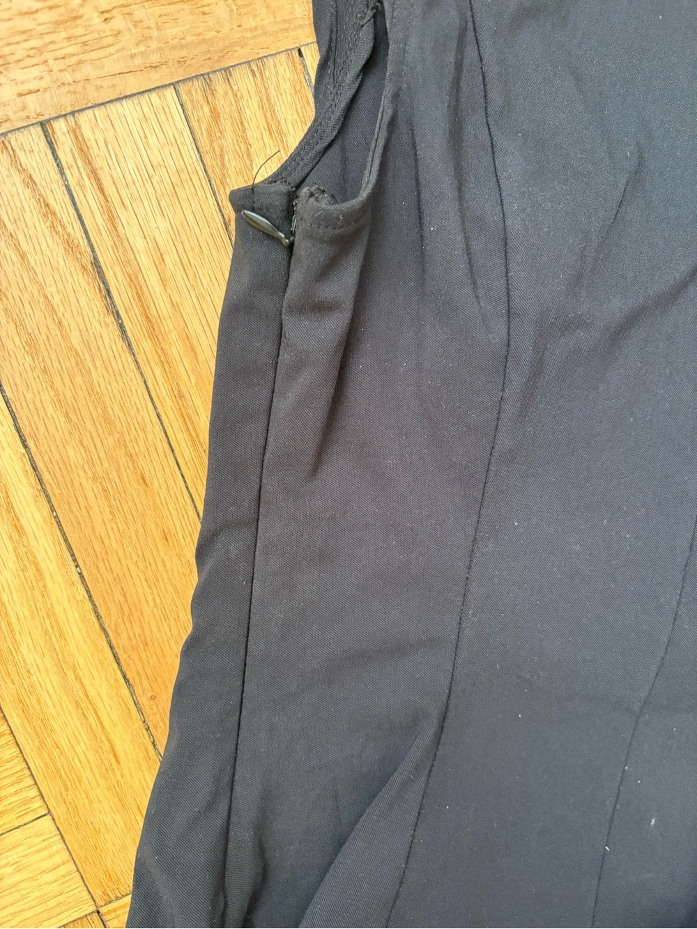 NWT Kimchi Blue Tate Belted Pleated Drop Waist Mini Dress Black Medium - Picture 6 of 10